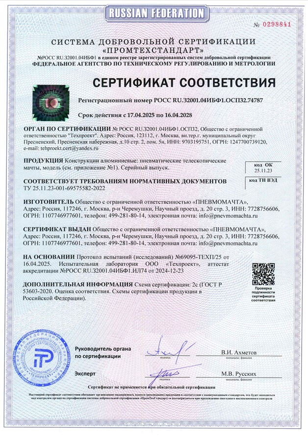 Сертификат 2025 - 2028