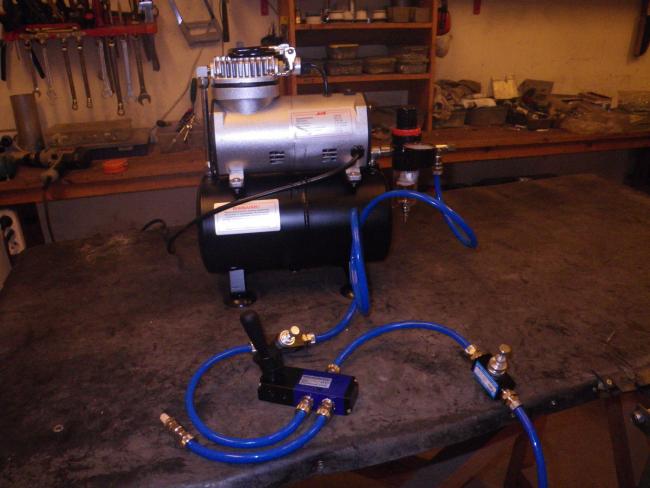 Пневмоблок на 220В на основе компрессора jas1203