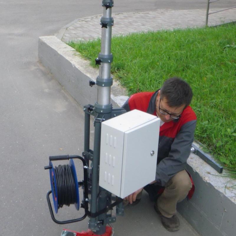 Мачта на мобильной опоре 4