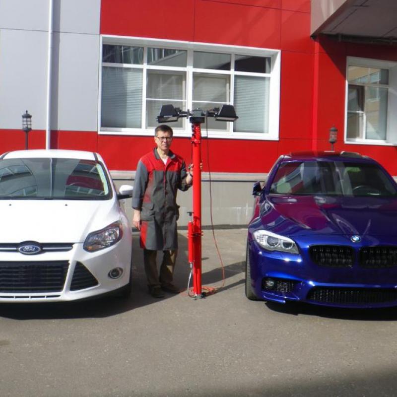 Поворотная головка мачты телескопической